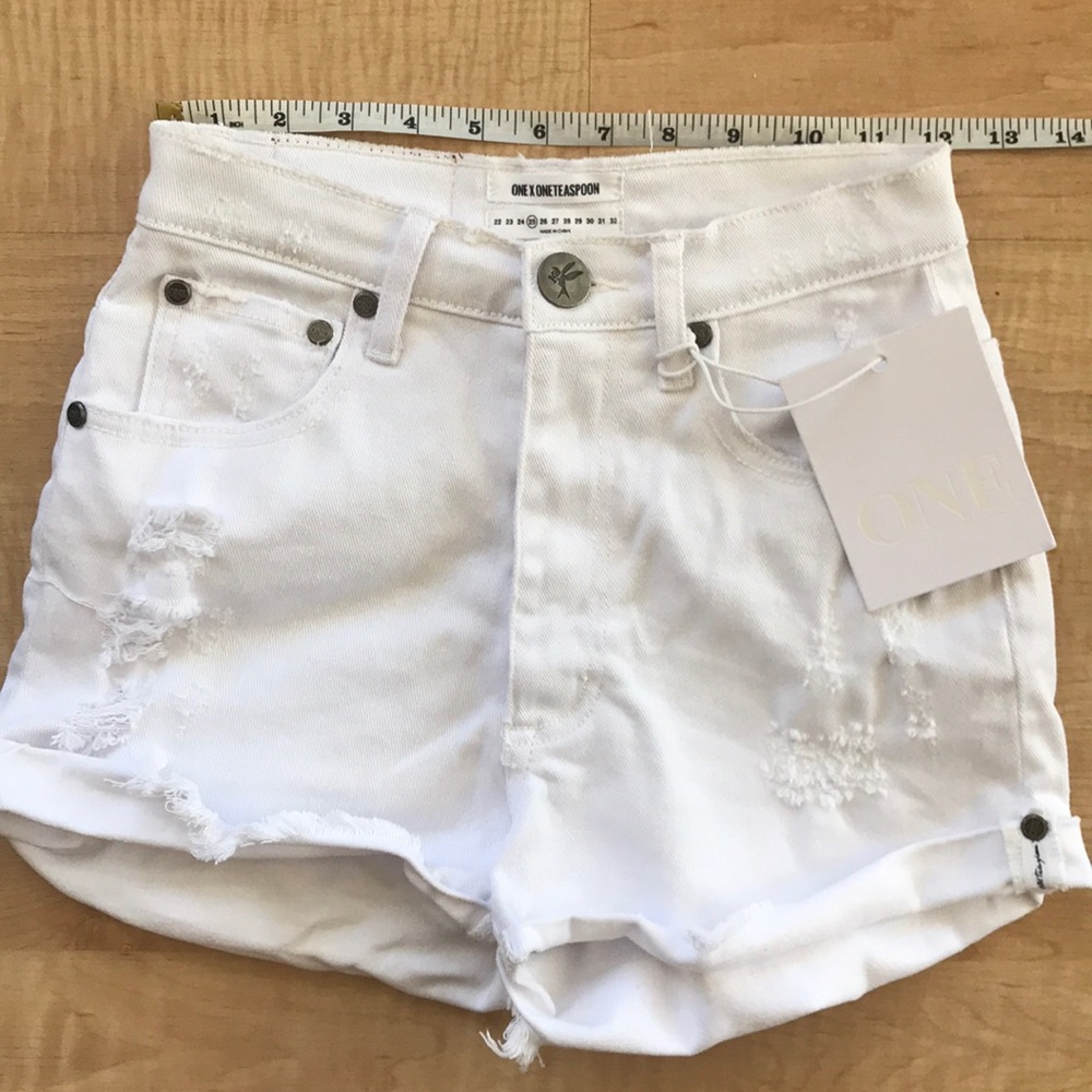 One Teaspoon Harletts in Luxe White - Picture 3 of 3